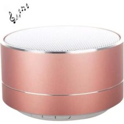 Mini Enceinte Bluetooth Portable Avec Micro Intégré Et Led Supporte Appels Mains-libres Et Carte Tf 32gb Rose Yonis