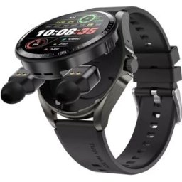 Montre Connectée 2 En 1 Avec Écouteurs Bluetooth Appels Nfc Étanchéité Ip67 Noir + Silicone Noir Yonis