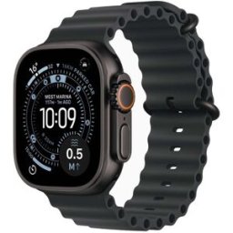 Apple Watch Ultra 3 Cellular 49 Mm Titane Noir Avec Bracelet Océan Noir