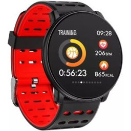Montre Connecté Sport Ip68 Étanche Smartwatch Android Ios Rouge Yonis