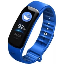Bracelet Connecté Sport Compatible Android Et Ios Étanche Ip67 Bleu Yonis