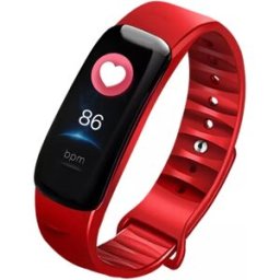 Bracelet Connecté Sport Compatible Android Et Ios Étanche Ip67 Rouge Yonis