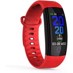 Bracelet Connecté Ip67: Suivi Santé Et Notifications Smartphones Rouge Yonis