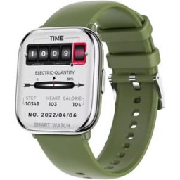 Bracelet Connecté Étanche Ip68 1.75' Suivi Santé Et Sport Vert Yonis