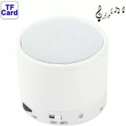 Mini Enceinte Bluetooth V2.1 Stéréo Pour Tous Téléphones Mobiles Support Mains-libres Batterie Rechargeable Blanc Yonis