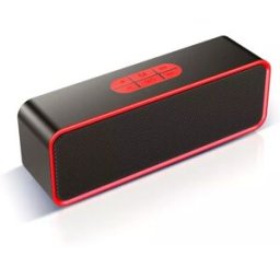 Enceinte Bluetooth Portable Son Stéréo Puissant Autonomie 12h Support Tf Aux Rouge Yonis