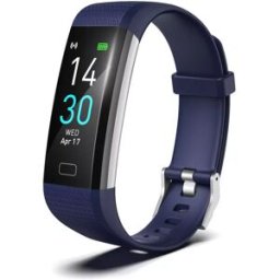 Bracelet Connecté Étanche Ip68 Suivi Santé Et Sport Notifications Multilingue Bleu Yonis