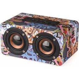 Enceinte Bluetooth 4.2 Subwoofer Mains Libres Radio Fm Aux Mp3 Sd + Sd 32go Multicolore Yonis