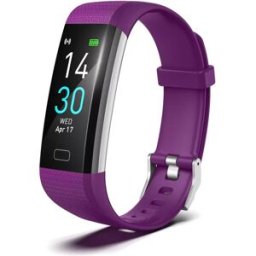 Bracelet Connecté Étanche Ip68 Suivi Santé Et Sport Notifications Multilingue Violet Yonis