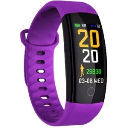 Bracelet Connecté Ip67: Suivi Santé Et Notifications Smartphones Violet Yonis