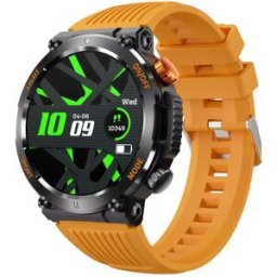 Montre Connectée Écran Tactile 1.46' Suivi Santé 100+ Modes Sport Étanche Ip67 Orange Yonis