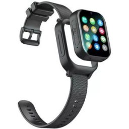 Montre Connectée Gps Enfant Sénior 4g Écran Tactile Caméra Hd Sos Étanche Noir Yonis