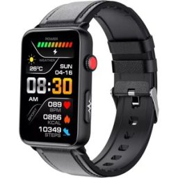 Bracelet Connecté Noir Santé Ecg Température Bluetooth Étanche Ip67 Yonis