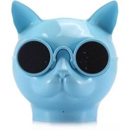 Haut-parleurs Bluetooth Stéréo Forme Mini Chat Mains Libres/carte Tf/fm + Sd 4go Bleu Yonis