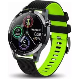 Montre Connecté Sport 1,5'' Tension Pression Cardio Podomètre Sommeil Vert Yonis