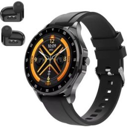 Montre Connectée Sport Étanche Ip67 Écouteurs Bluetooth Intégrés Écran Amoled Noir Yonis