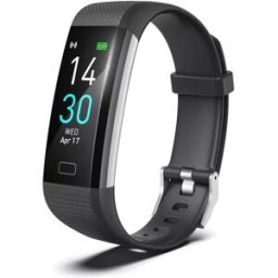 Bracelet Connecté Étanche Ip68 Suivi Santé Et Sport Notifications Multilingue Noir Yonis