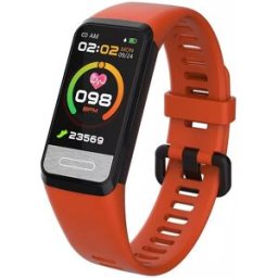 Bracelet Connecté Écran Hd Surveillance Oxygène Sommeil Étanche Longue Autonomie Rouge Yonis