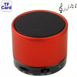 Mini Enceinte Bluetooth V2.1 Stéréo Pour Tous Téléphones Mobiles Support Mains-libres Batterie Rechargeable Rouge Yonis