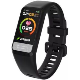 Bracelet Connecté Écran Hd Surveillance Oxygène Sommeil Étanche Longue Autonomie Noir Yonis
