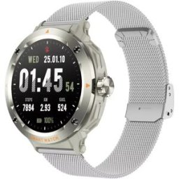 Montre Connectée 2 En 1 Avec Écouteurs Bluetooth Appels Nfc Santé Gris Yonis
