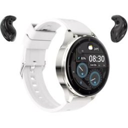 Montre Connectée Avec Écouteurs Tws Intégrés Appels Bluetooth Fréquence Cardiaque Acier Color Yonis