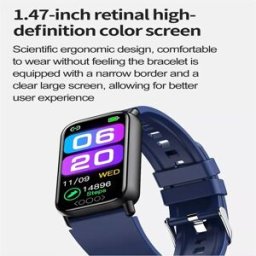 Bracelet Connecté Écran Couleur 1.47 Pouces Santé Cardiaque Et Notifications Rose Yonis