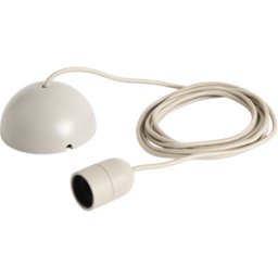 Câble pour suspension en tissu gris béton 400cm Common Cord Set - Hay