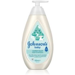 Johnson's® Comfort Touch gel nettoyant et shampoing pour bébé 2 en 1 pour enfant 500 ml