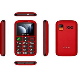 Qubo Téléphone Portable P-186rd 4g Red One Size unisex
