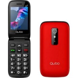 Qubo Téléphone Portable P-220rd 4g Red One Size unisex
