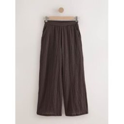 Next Pantalon texturé coupe large Brun FR 42 Short (EU 40 S)