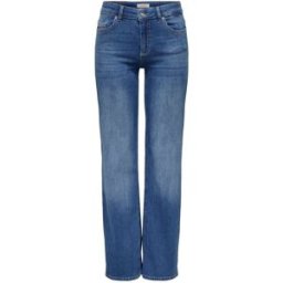 ONLY ONLY Blush Mid Rise Straight Leg Jeans With Super Stretch bleu L Long (FR 46-48)
