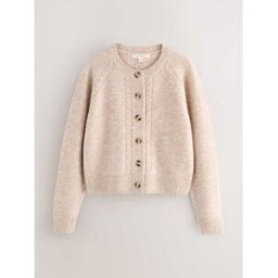 Laura Ashley Laura Ashley Cable Knit Cardigan Brun L (FR 46-48)