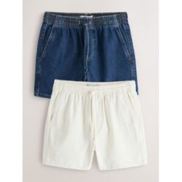 Next Mini-shorts à cordon de serrage bleu FR 40 Tall (EU 38 T)