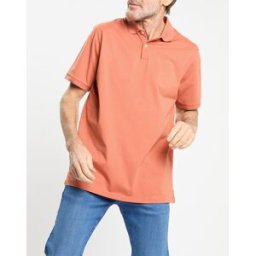 Hackett London - Polo en Jersey Regular Fit uni Smart orange moyen XXXL
