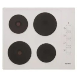 GLEM Table de cuisson électrique 4 foyers blanc - GTL640WH