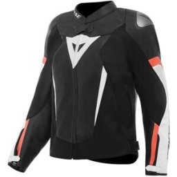 Blouson Cuir Avro 6 Wmn DAINESE noir/blanc/rouge female