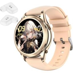 Montre Connectée Sport Étanche Ip67 Avec Écouteurs Bluetooth Et Écran 1.27 Or Yonis