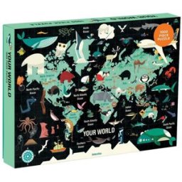 AUTRES Mudpuppy Puzzle Carte Du Monde - Puzzle Familial 1000 Pièces