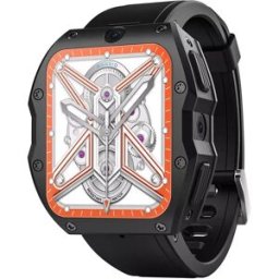 Montre Connectée 4g Android 9.0 Double Caméra Étanche Ip68 Écran 1.99 Pouce Noir Yonis