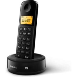 Téléphone Sans Fil - Philips - D1651b/01 - Dect - Noir - Écran 1,6 Pouces
