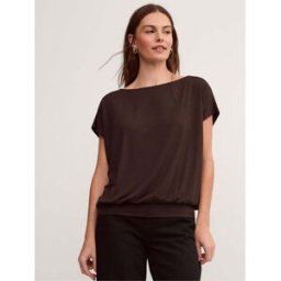 Monsoon Monsoon Dilly Jersey Top Brun S (FR 38-40)
