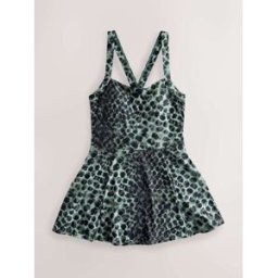 Next Maillot de bain jupe avec contrôle du ventre vert FR 40 Tall (EU 38 T)