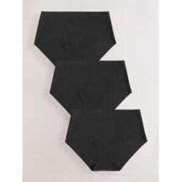Next Culotte invisible confort sans VPL 3 Pack Noir FR 40 (EU 38)
