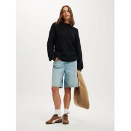 Cotton On Cotton On Luxe Crew Jumper Noir XS (FR 34-36)