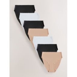 Next Pack de culottes festonnées Invisible 7 Noir FR 46 (EU 44)
