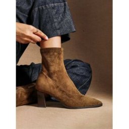 Linzi Linzi Blaze Ankle Boots With Stacked Heels Brun EU 36 (UK 3)