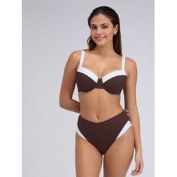 Boux Avenue Boux Avenue Rivoli Picot Bikini Top Brun 100 C