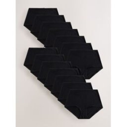 Next Lot de 14 slips en coton mélangé Noir FR 40 (EU 38)